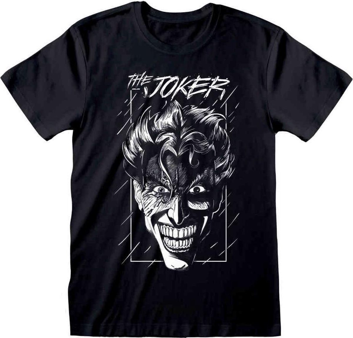 DC Comics Batman Heren Tshirt -XL- Joker Sketch Zwart