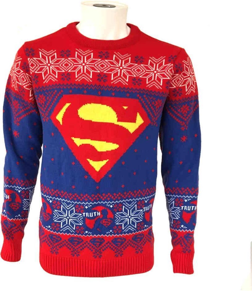 DC Comics Superman Kersttrui -M- Logo Truth Multicolours