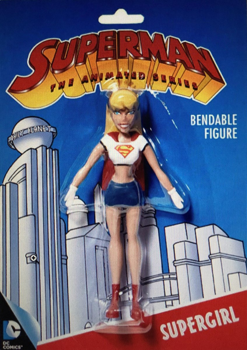 DC Comics Superman: The Animated Series Supergirl Bendable Figure