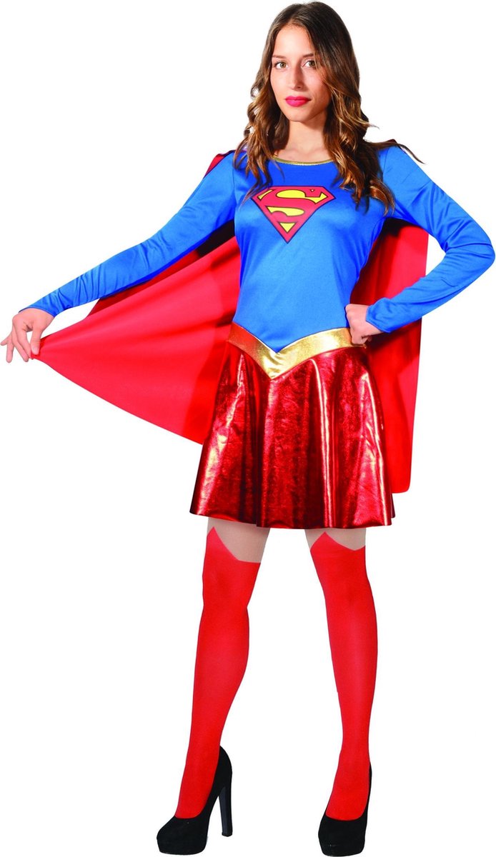 Dc Comics Verkleedpak Superman Dames Polyester Rood/blauw Mt S