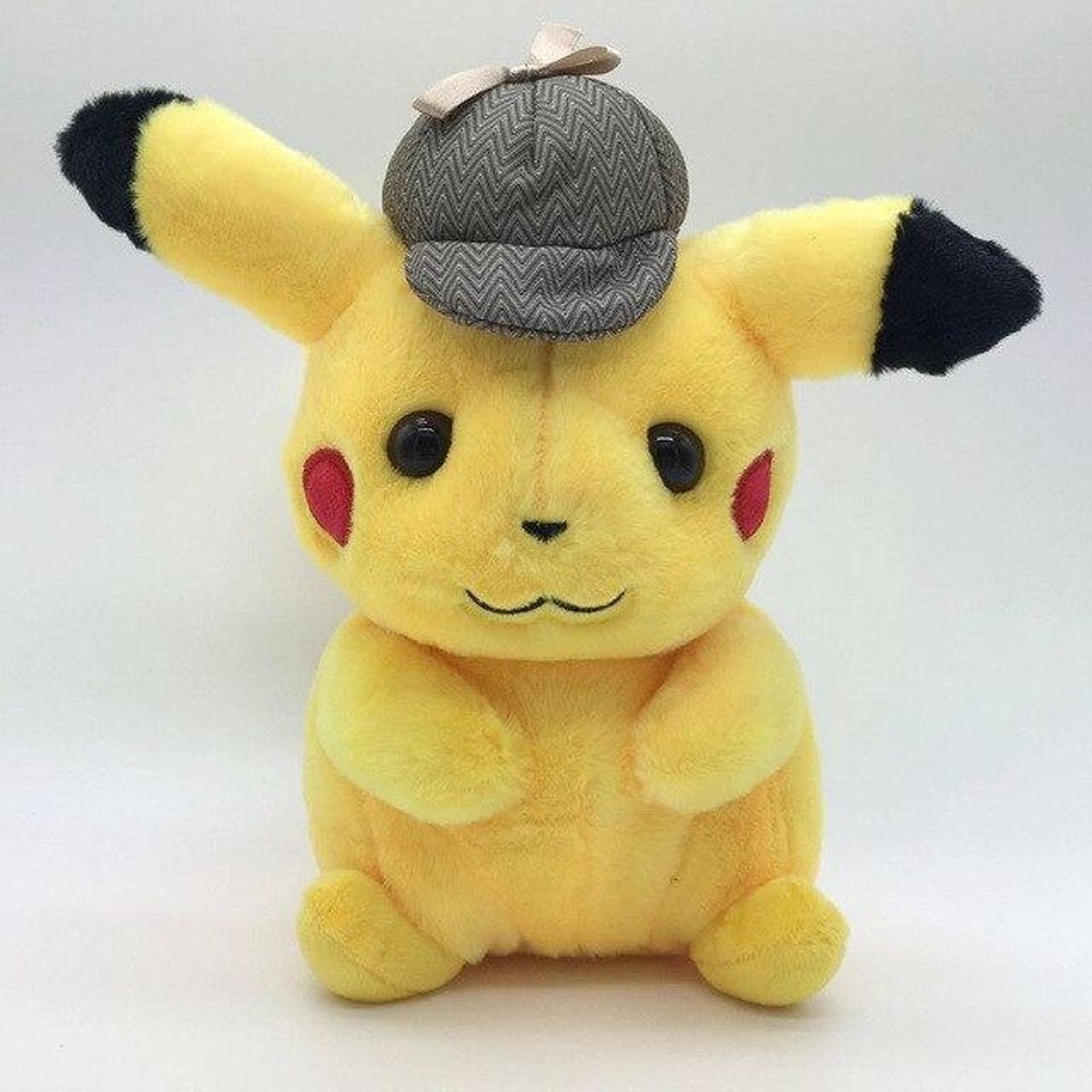 Knuffelpop 1 stks 25 cm Japan Anime Detective Pikachu Knuffels Poppen Leuke Pikachu Pluche Hanger Zachte Gevulde Knuffel voor Kinderen Kids - 20cm Smile