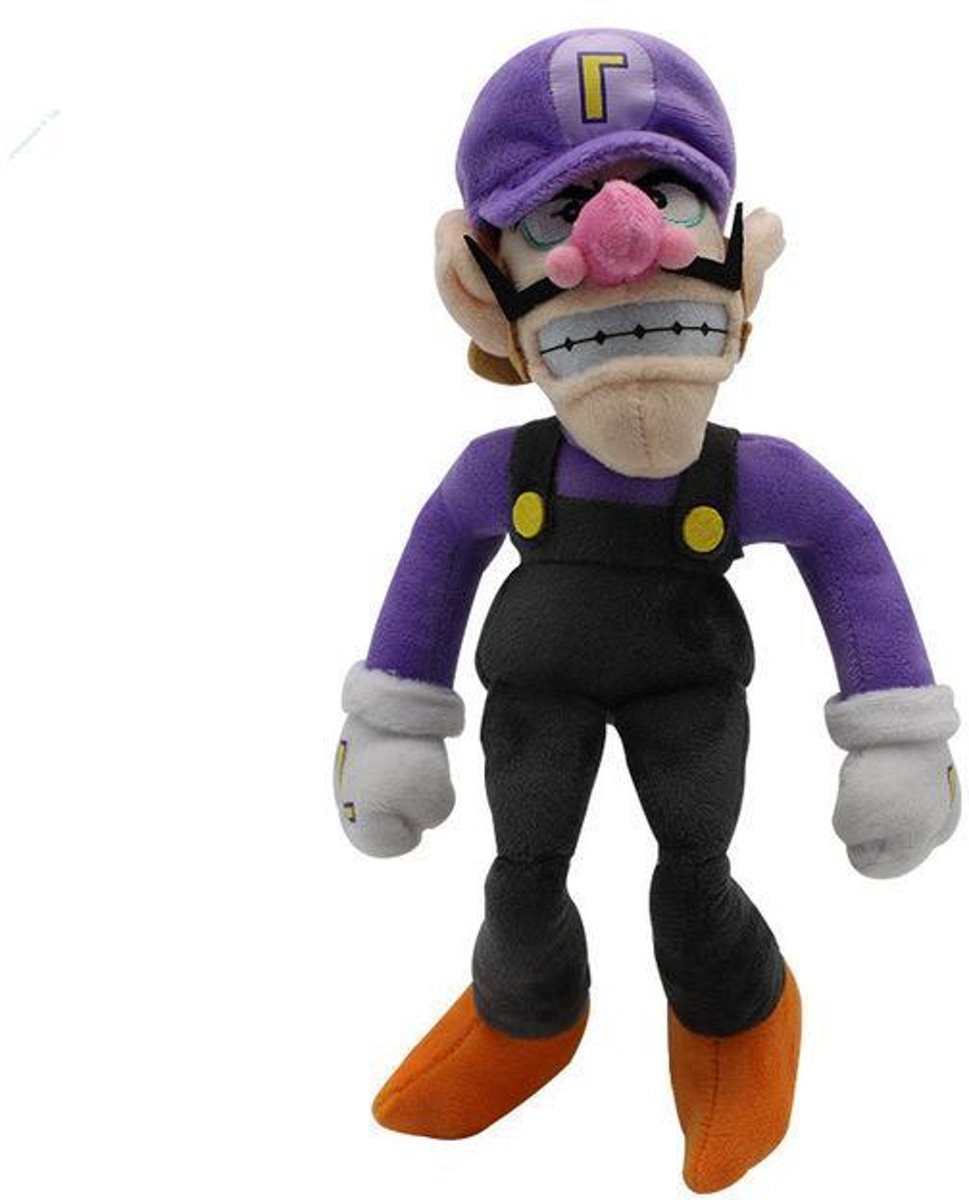 Knuffelpop 11  30 cm Mario Bros Brothers Waluigi Paars Kleur Peluche Gevulde Zachte Knuffels Poppen Kids Gift hoogwaardige