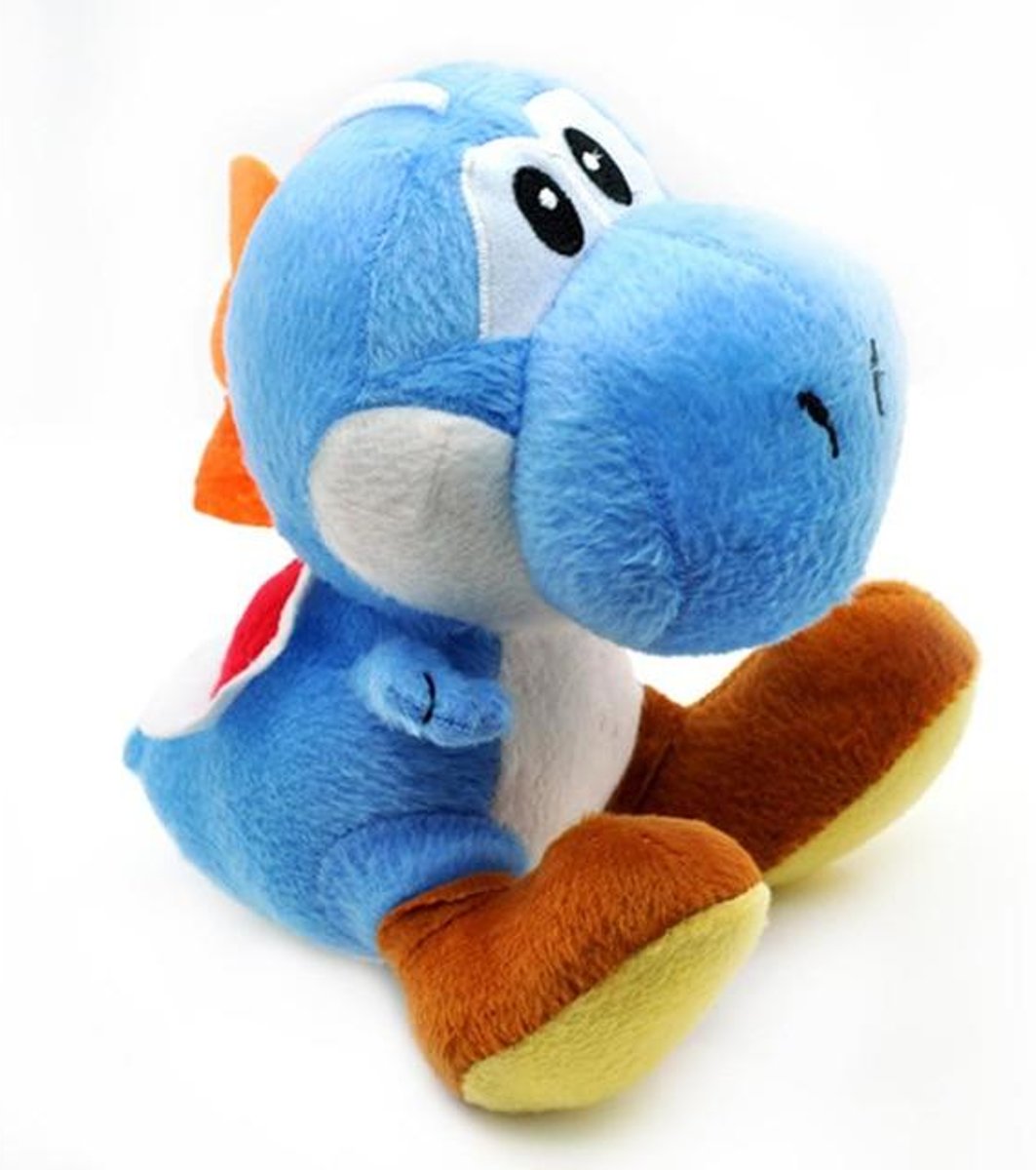 Knuffelpop 18 cm Super Mario Bros Groene Yoshi Knuffels Pop Yoshi Dragon Pluche Zachte Knuffels Speelgoed voor Kinderen Kids Gift 9 kleuren - Blue