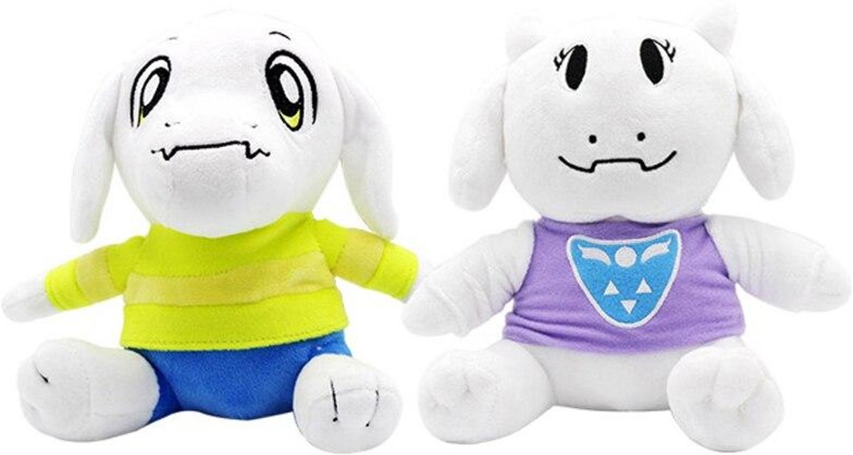 Knuffelpop 2 stks / partij 20 cm Undertale Asriel & Toriel Knuffels Pop Zachte Knuffels Speelgoed voor Kinderen Kids Kerstcadeaus