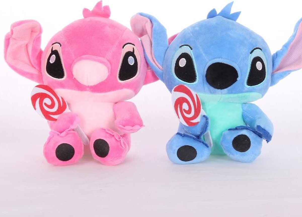 Knuffelpop 2 stks / partij Kawaii Stitch Pluche Pop Speelgoed Anime Lilo En Stitch Gevulde Pop Leuke Stich Knuffels Kinderen Kids Verjaardagscadeau