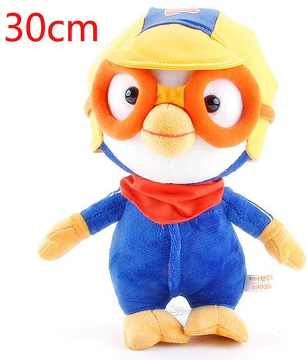 Knuffelpop 21 Stijlen Korea Pororo Little Penguin Knuffels Pop Pororo en zijn vriend Pluche Sleutelhanger Pluche Hanger Zacht Knuffels Geschenken - 30cm Pororo