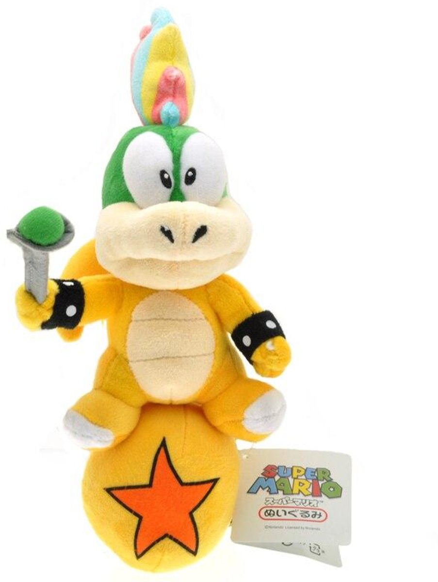 Knuffelpop 25 cm Super Mario Lemmy Koopa Met Bal Knuffels Pop Leuke Lemmy Koopalings Gevulde Knuffel voor Kinderen Kinderen Gift