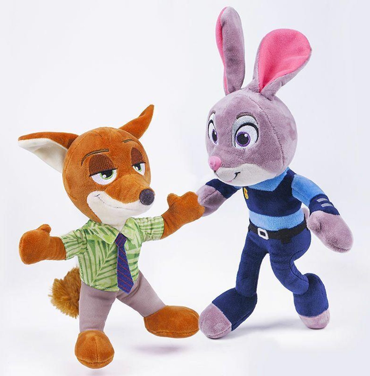 Knuffelpop 2pcs/lot 25cm Movie Zootopia Rabbit Judy Hopps & Fox Nick Wilde Plush Toys Doll Soft Stuffed Animals Toys for Kids Children Gift