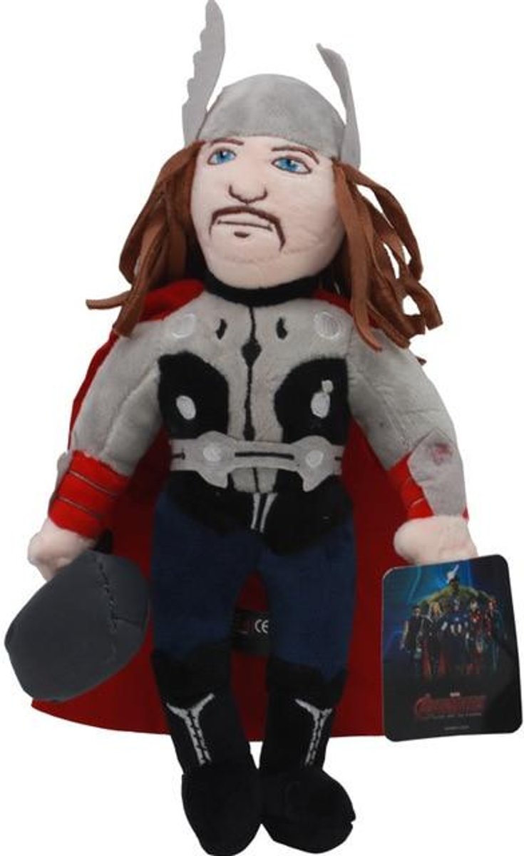 Knuffelpop 30 cm Marvel De Avengers Spiderman Iron Man Hulk Captain America Batman Pluche Pop Speelgoed Zachte Knuffels voor Kinderen Kinderen Geschenken - 30cm Thor