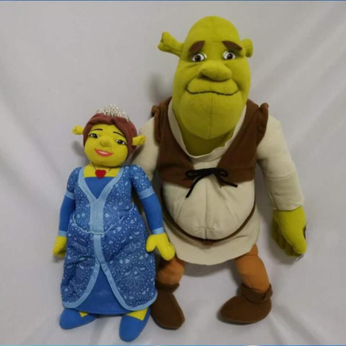 Knuffelpop 40 cm Shrek en Fiona pluche pop knuffel voor kinderen kerstcadeau verjaardagscadeautjes voor kinderen Halloween cadeau