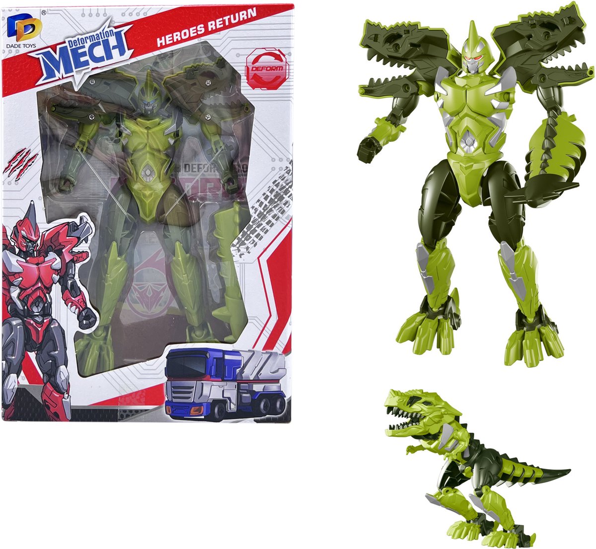 Transform Mecha Optimus Prime - Deformation dinosaurus en robot