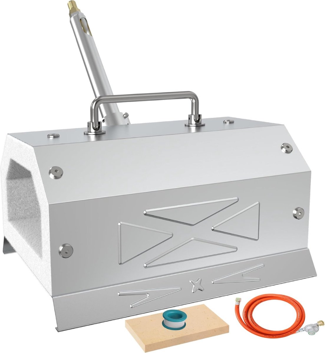   Smeltoven - Metaal Smeltoven - Smeltkroes - 38x28x19cm - Zilver