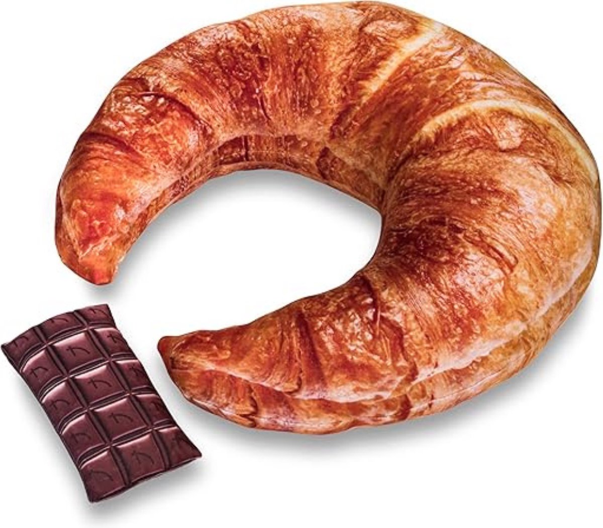 DD® Croissant Knuffel - Kmuffel - Croissant - 42x42x13cm - Oranje