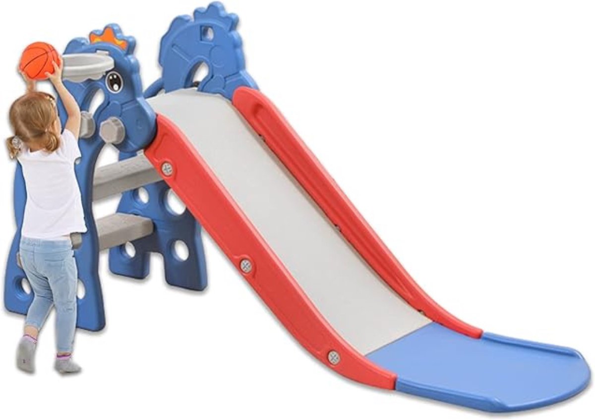 DD® Glijbaan Peuter - Glijbaan - Voor Binnen en Buiten - Capaciteit tot 30kg - ‎135x55x67cm - Blauw