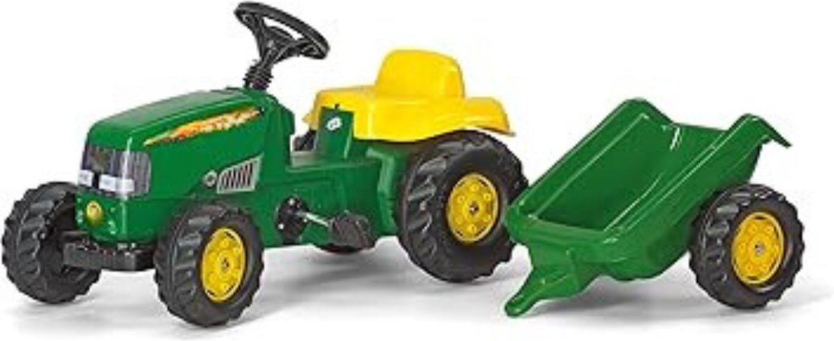 DD® Looptractor - Loopauto - Loop Tractor - met Aanhangwagen - 142x47x52cm - Groen