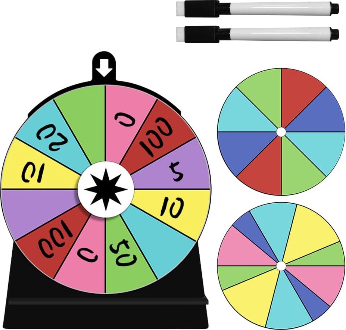 DD® Rad Van Fortuin - Draairad - Draaiwiel - 15x20x1cm - Veelkleurig