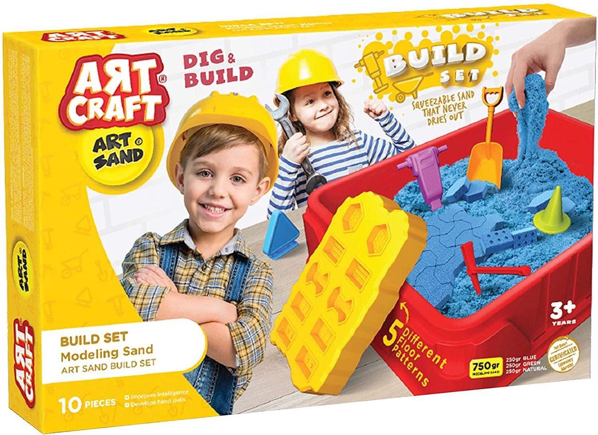 DEDE- Art Craft Building Set- Kinetisch Zand- Magisch Zand - Bouw Set 750gr