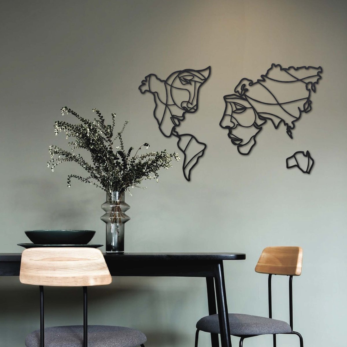     - Gezichten Hout - OSB - 100cm x 64cm