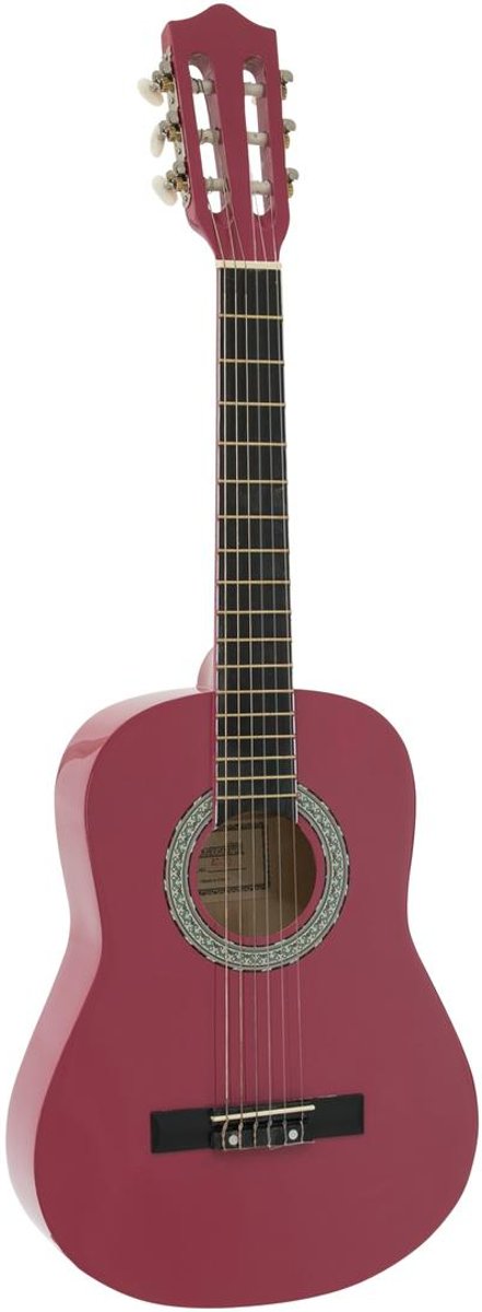 DIMAVERY AC-303 klassieke gitaar 1/2, roze