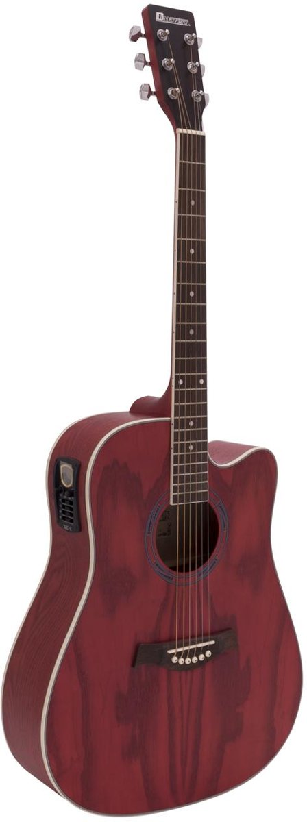 DIMAVERY JK-510 western gitaar - steelstringgitaar, cutaway, grained