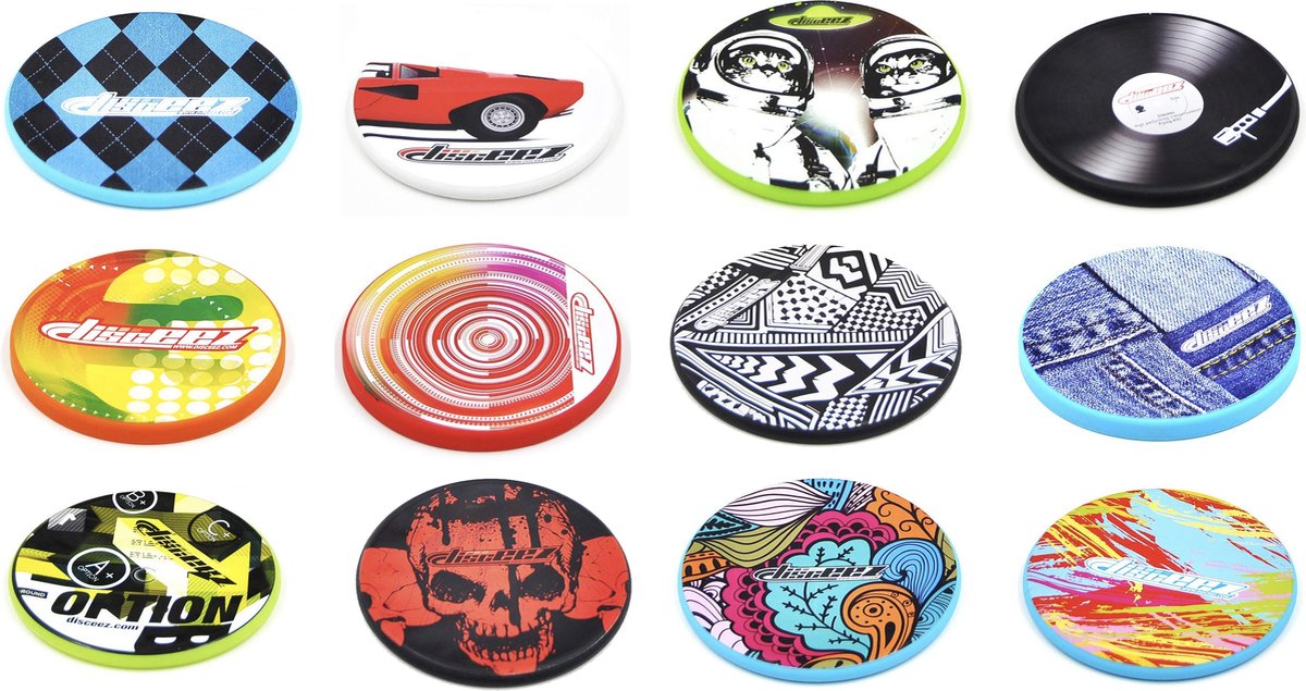 Disceez flexibele frisbee met verschillende prints