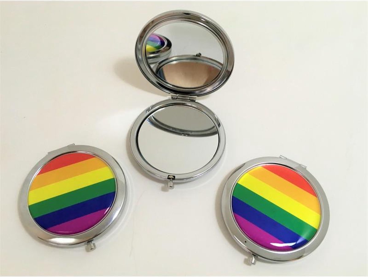 LGBT+ Pride Double Round Mirror