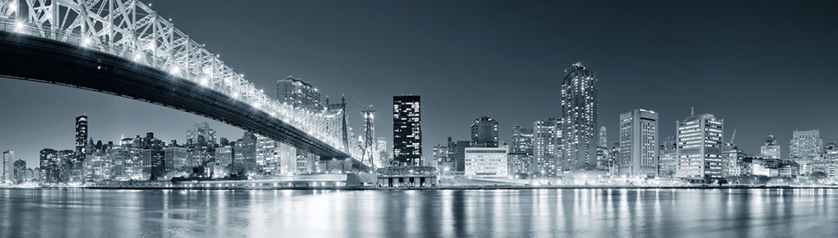 DP Benelux Diamond Painting - Panorama New York City by Night - formaat 280 x 80 cm - Volledige bedekking - Vierkante steentjes in afsluitbare potjes – Gemaakt in Nederland – Hoogste kwaliteit – Snelle levering!