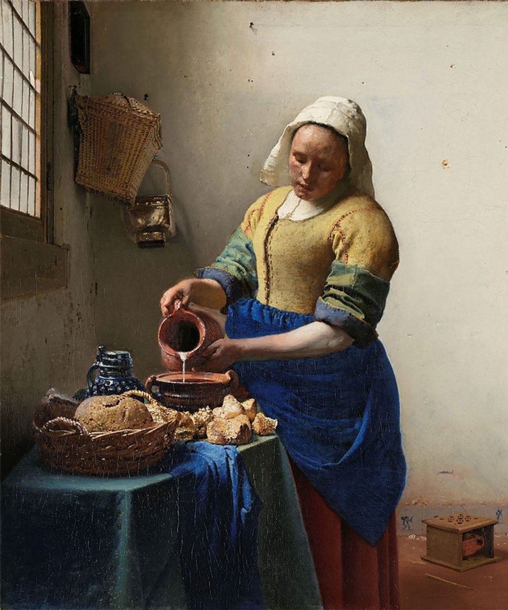 DP Diamond Painting Melkmeisje van Johannes Vermeer - Formaat 75 x 90 cm - Nederlandse productie