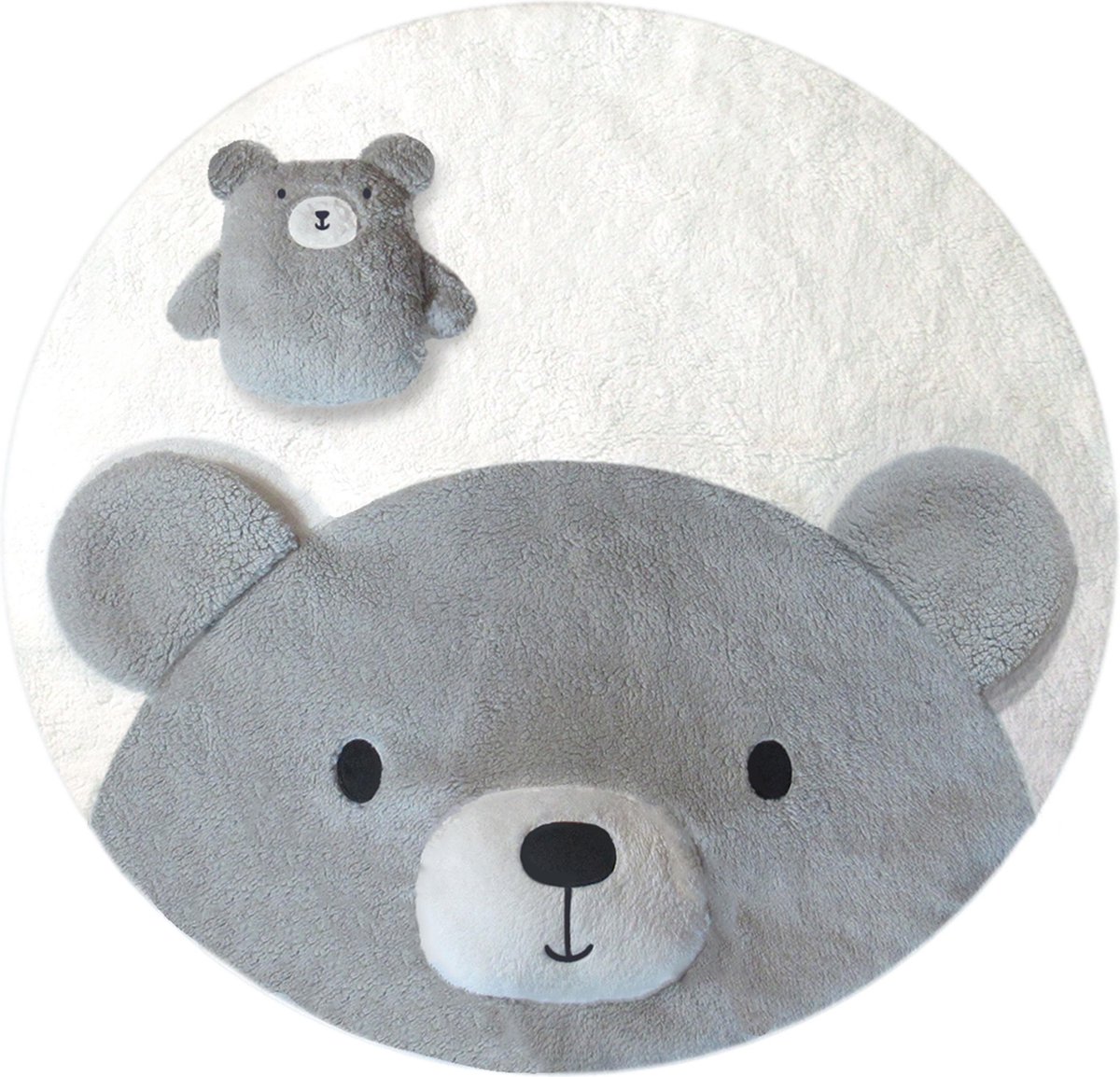   Speelmat - 3D Grey Bear