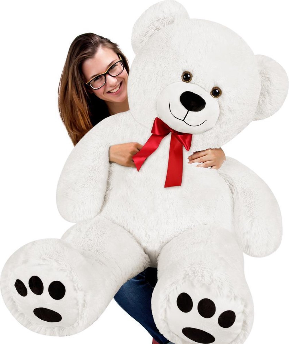 Teddybeer XXL - Knuffelbeer - Wit