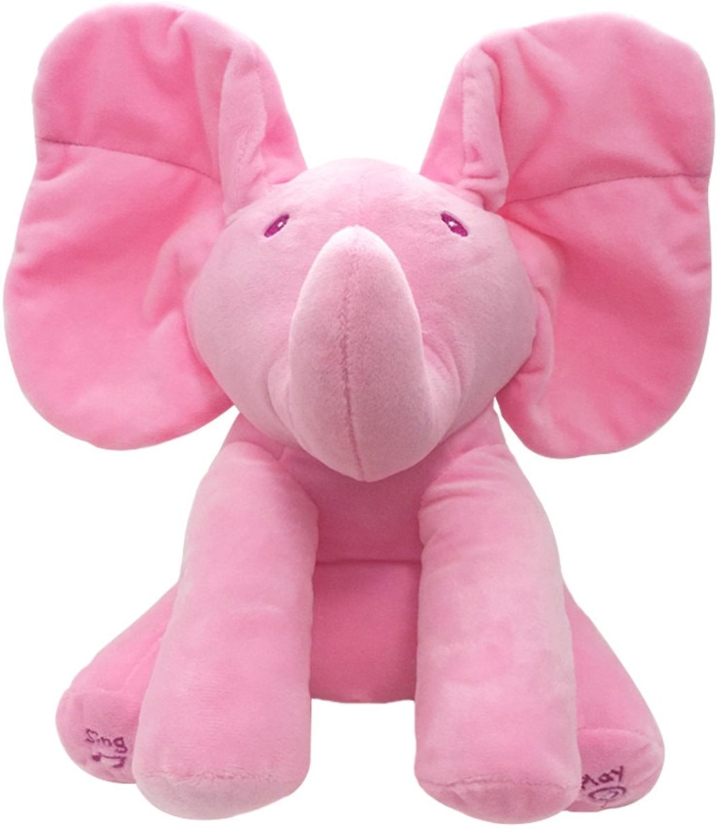 Slaap kussen Olifant voor babys - Gevulde Zachte Pluche Kussen - Leuk geschenk voor een baby - Roze