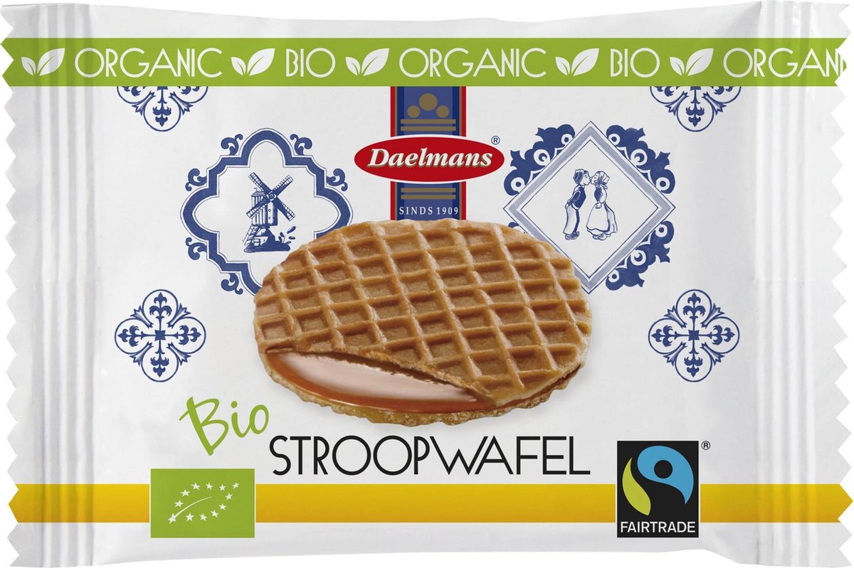 Daelmans Bio Mini Honing Stroopwafels - Doos 150 stuks