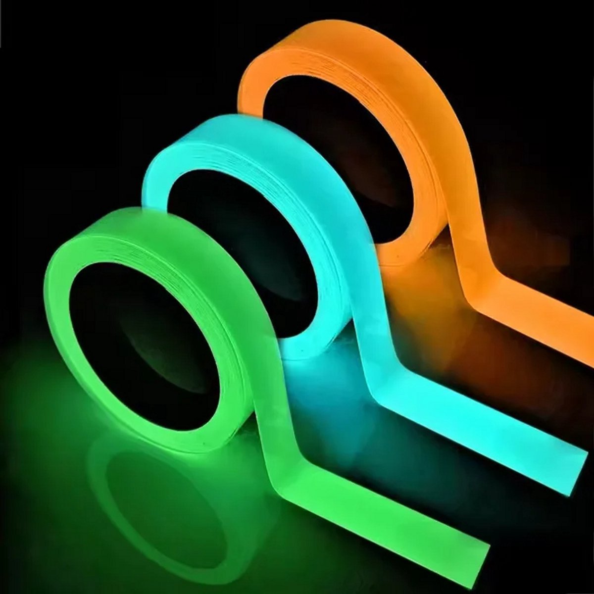   Glow In The Dark Tape - Neon Tape - Reflecterende Tape - Fluoriserende tape - Lichtgevende Tape - Fluo Tape - 5M x 10 mm