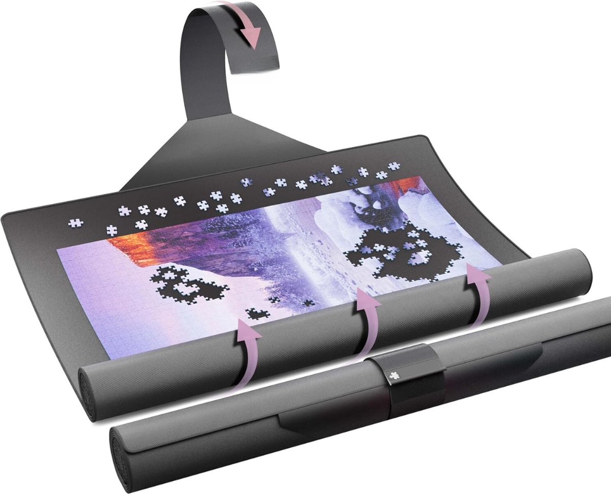   Puzzeltafel -   - Puzzelmap - Puzzelbord - 3000 Stukjes - Zwart