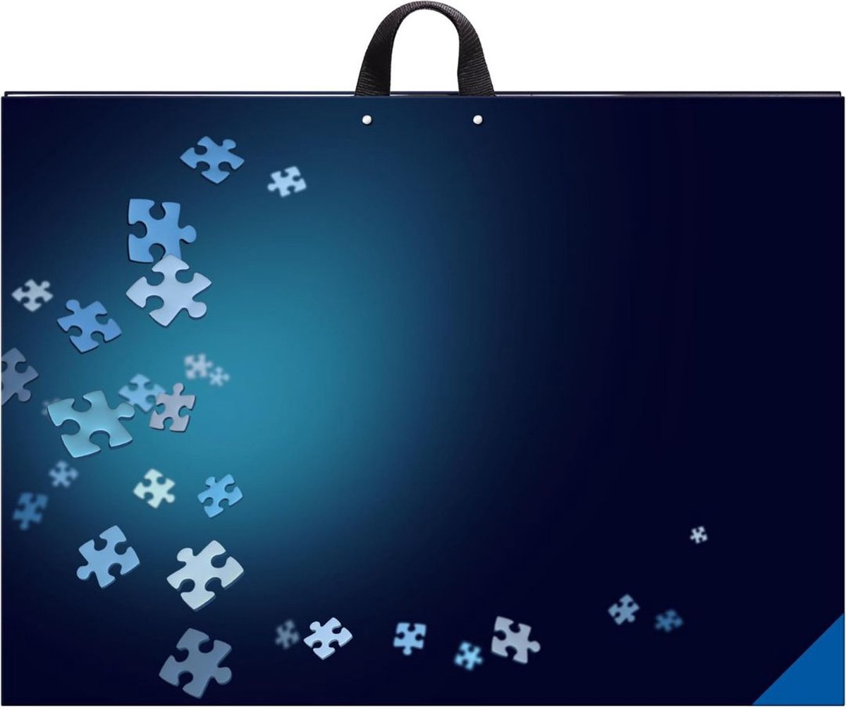 DailySupplies® Puzzelkoffer voor 1000stukjes -   - Puzzelmat - Puzzelbord - 80x60cm - Blauw