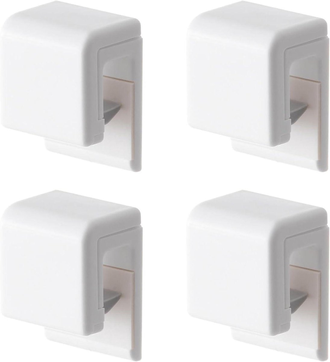   4 stuks - Tandpastaknijper, kunststof tandpastaroller tubeknijper, zelfklevende tandpastacliphaak