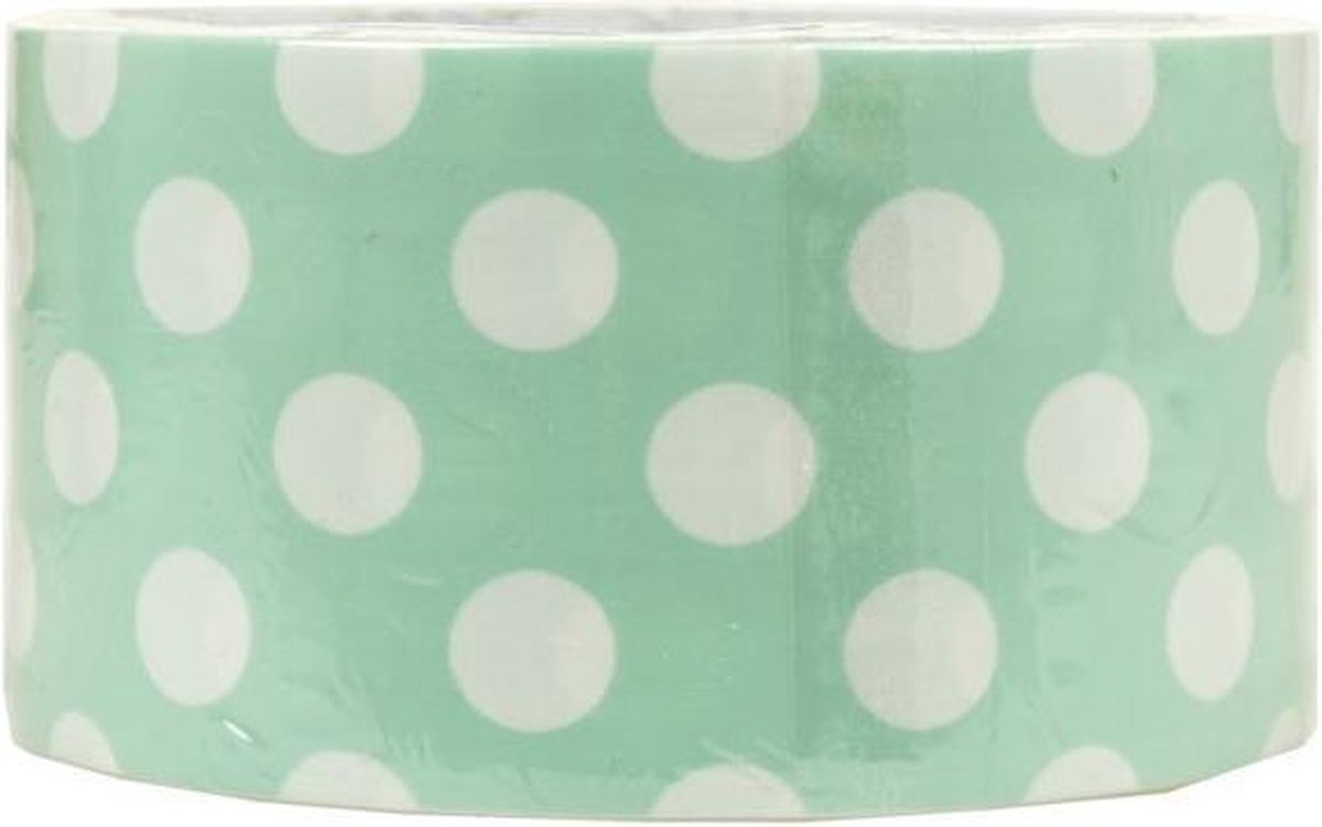 Decoratieve tape van 4,8 cm breed, STIP MINT geschikt voor 101 doeleinden ! Lengte 5 m1