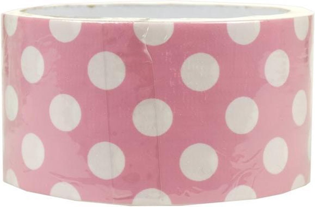 Decoratieve tape van 4,8 cm breed, STIP ROZE geschikt voor 101 doeleinden ! Lengte 5 m1