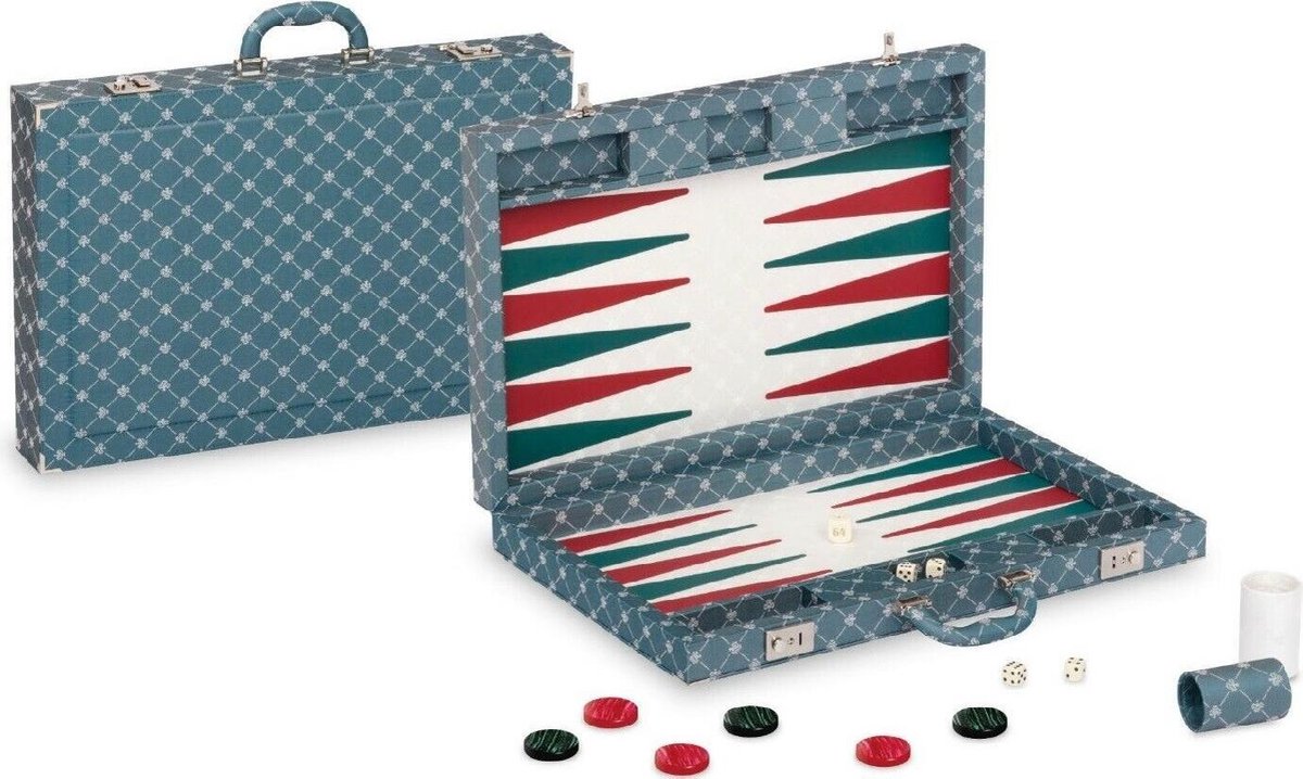 Dal Negro Backgammon-set Prestige 54,5 X 36 Cm Textiel Groen