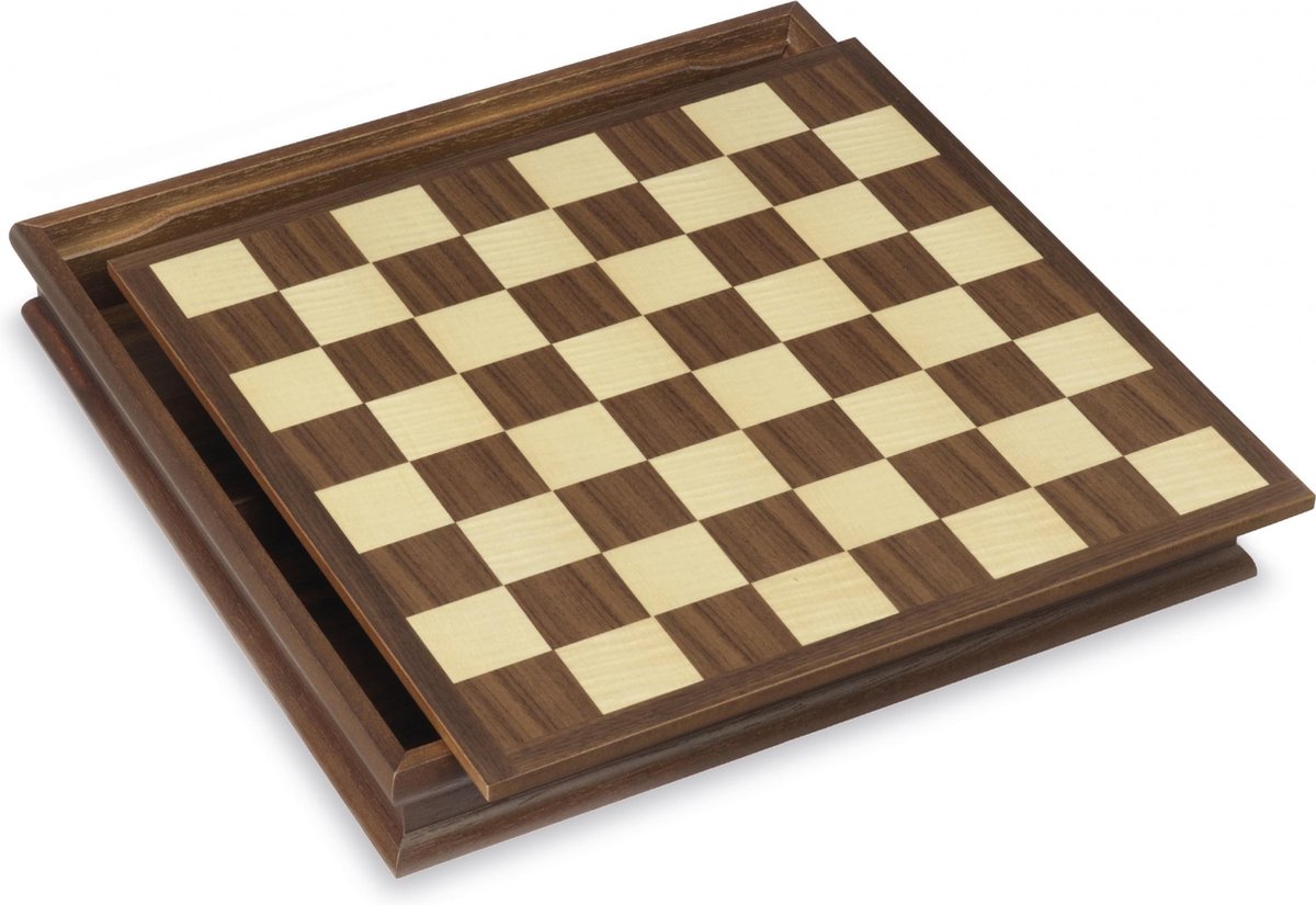 Dal Negro Schaakset Poker 39 X 39 Cm Hout Blank/bruin 3-delig