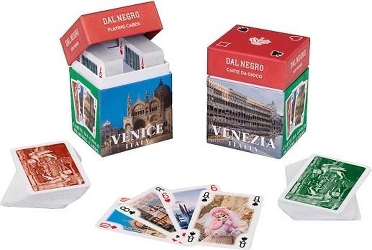 Dal Negro Speelkaarten Mini Souvenir Venezia Karton 110-delig