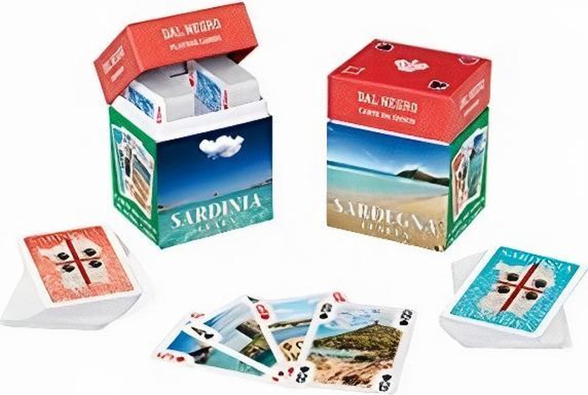 min-speelkaarten Souvenir Sardini√´ karton 110-delig