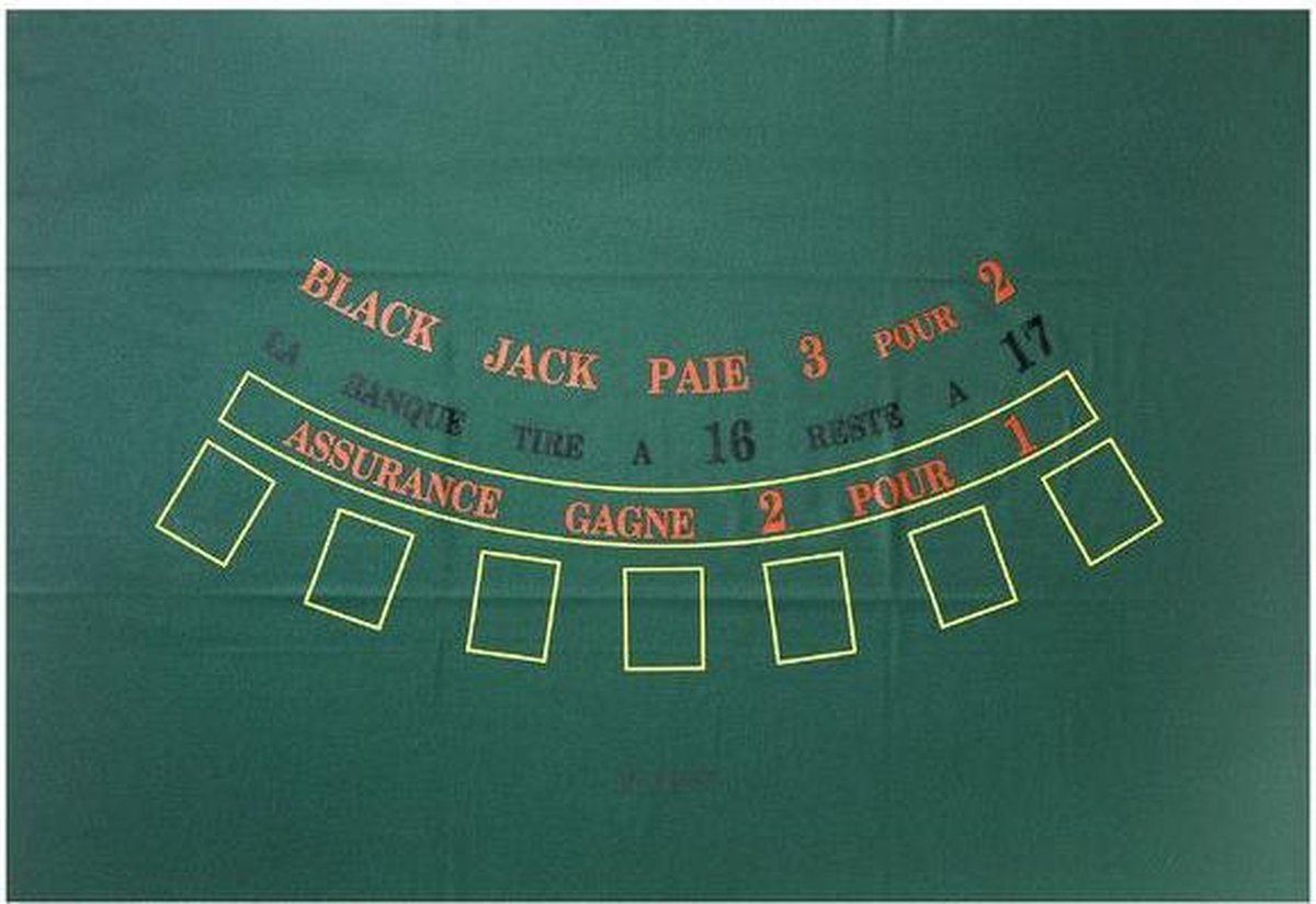 speelkleed Black Jack 90 x 130 cm wol groen