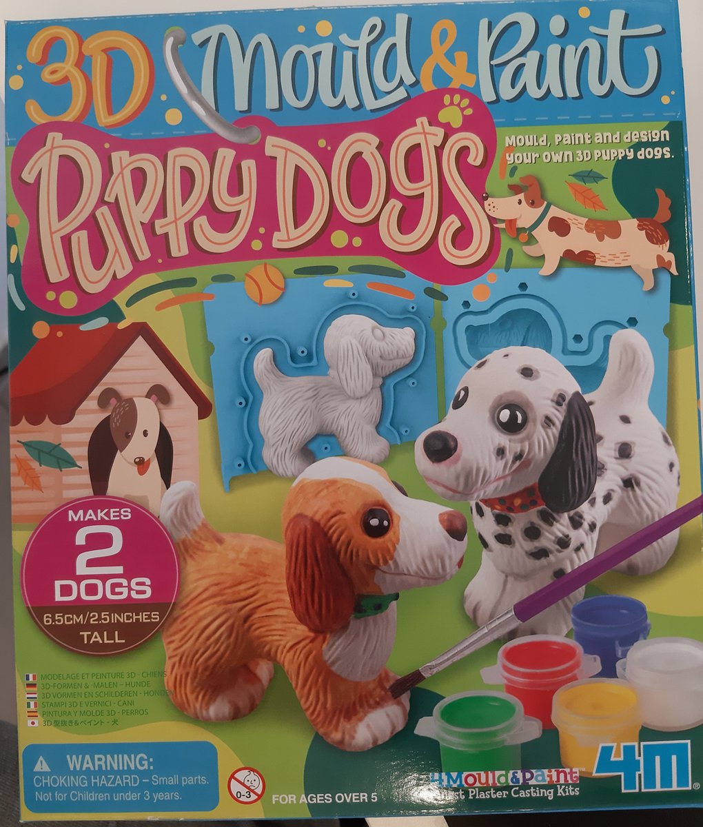 4 M - Mould & Paint - Puppy - 3 D