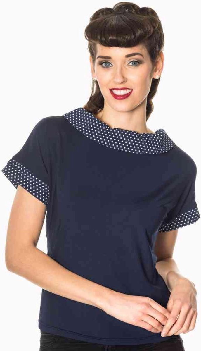 Dancing Days Blouse -2XL- Alicia Blauw