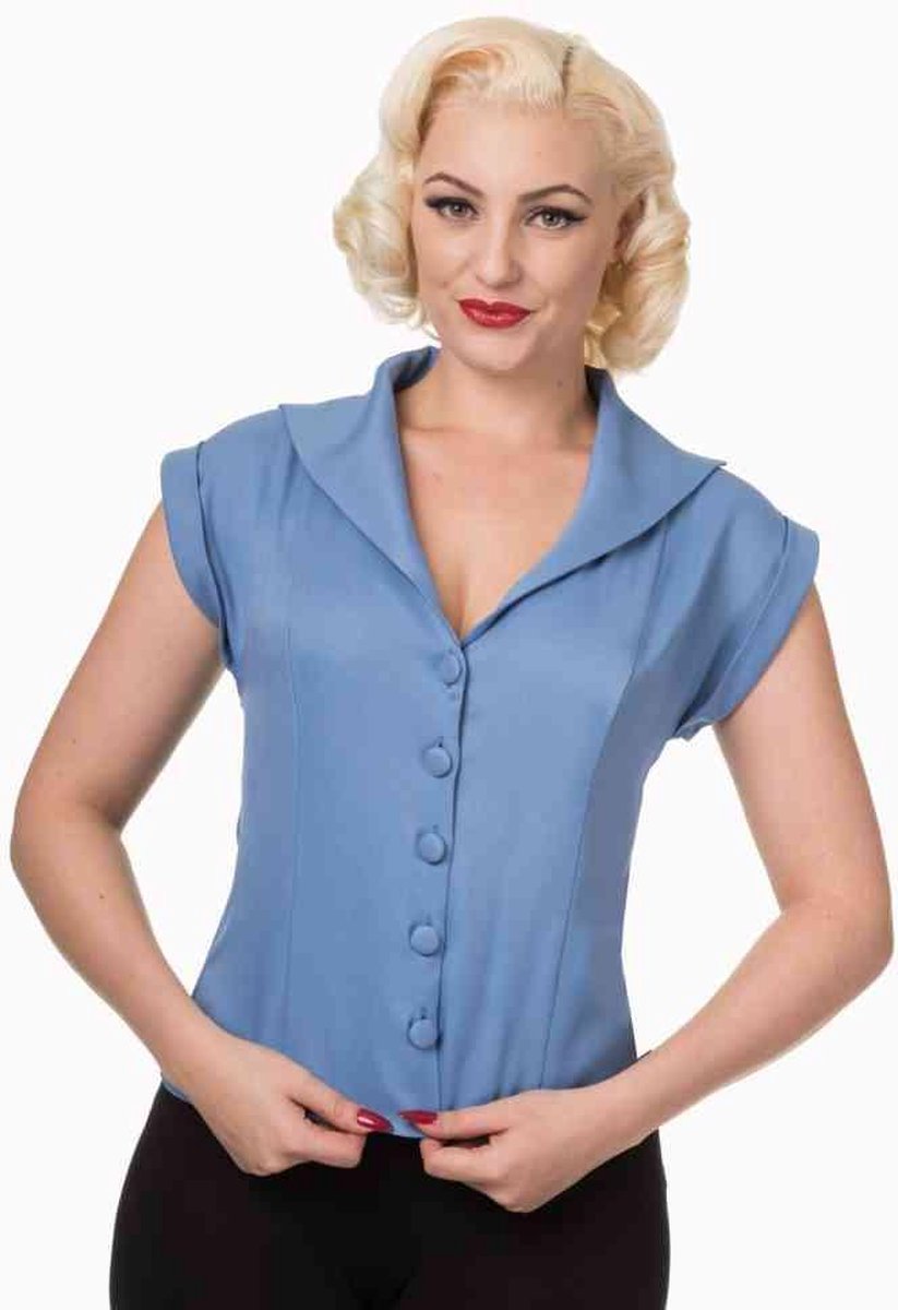 Dancing Days Blouse -2XL- DREAM MASTER Blauw