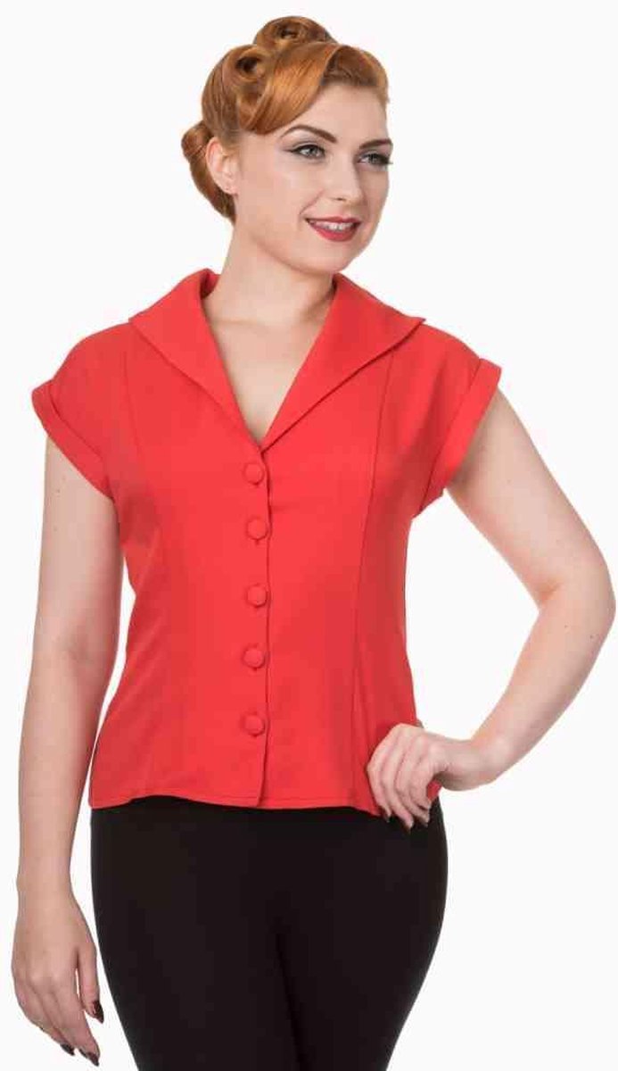 Dancing Days Blouse -2XL- DREAM MASTER Rood