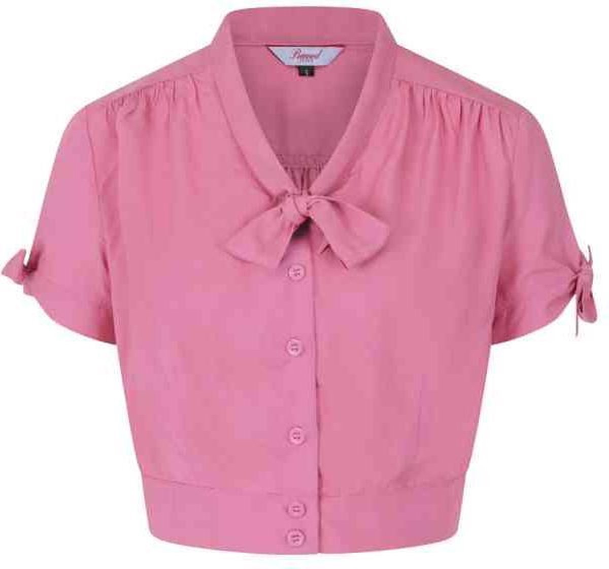 Dancing Days Blouse -2XL- PUSSY CROP Roze