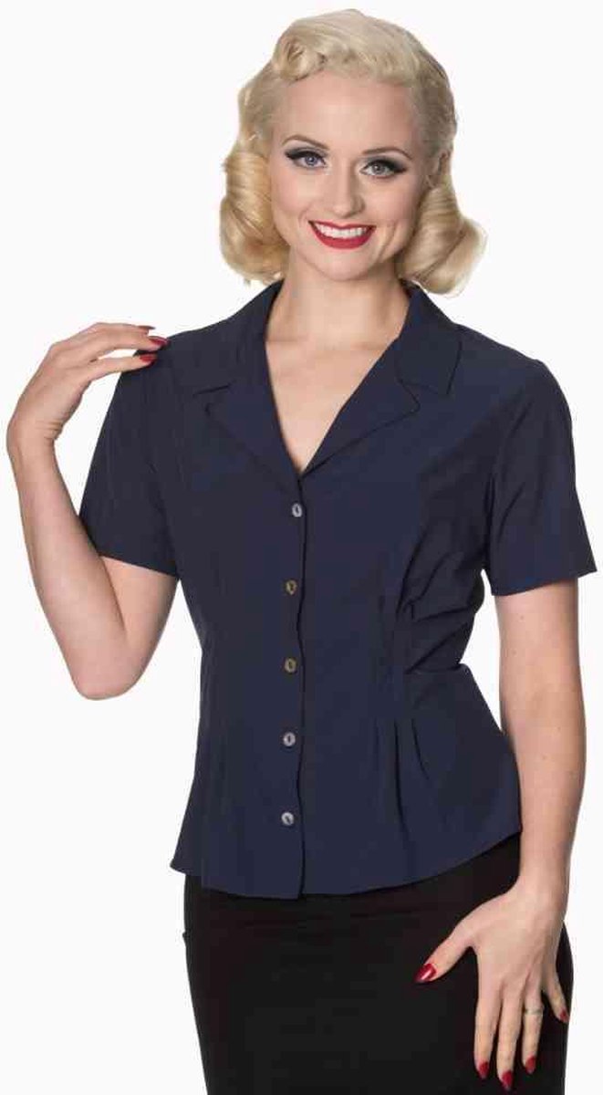 Dancing Days Blouse -L- BASIC Blauw