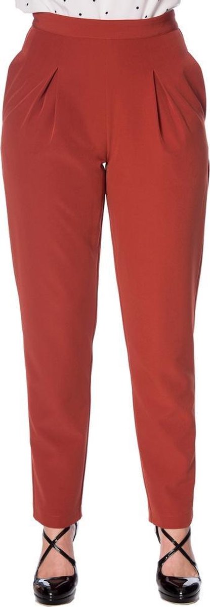 Dancing Days Broek rechte pijpen -L- WEAR ME EVERYWHERE Rood